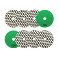Dry Diamond Polishing Pads 4"/100mm - 8pcs Grit 800 Polish Pad Kit for Granite Marble Artificial Stone Quartz for Angle Grinder SANLEETEK