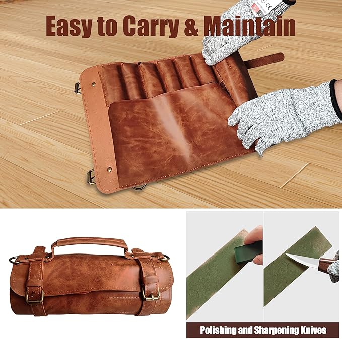 ZGROCK Wood Carving Kit Deluxe Whittling Knife Set 15PCS Wooden Carving Tools with Large PU Leather Case for Beginner Carpenter Experts