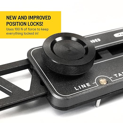 SST - Stair Gauge & Layout Tool - Accurately Measure Angles, Lengths & Edges - Durable CNC Aluminum Construction - Removable Pins for Precise Transfer of Stair Treads, Risers - 3-Year Warranty