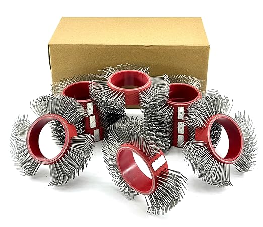 10PCS, Metal Blaster Clearing Brush/Replacement Coarse Abrasive Wire Wheel Belt/Rust Removal/Bristle Blasting for Efficient Surface Preparation (0.7mm Carbon Spring Steel, A Box with Ten Belts)