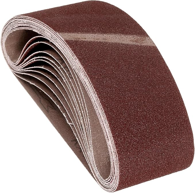 Sanding Belts 4 x 24 Inch 80 Grit Aluminum Oxide Abrasive Sandpaper for Belt Sander Metal Grinding Wood Working Weld Rust Removal