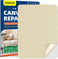 Self-Adhesive Canvas Repair Tape, 8.3" x 11" Waterproof Canvas Repair Patch, Fabric Patch Repairs Kit for Furniture, Tents, Sunbrellas, Boat Covers Awnings, Couches, Clothes, Bags Light Beige
