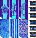 6 Pack Microfiber Lightweight Thin Beach Towel Sand Free Quick Dry Super Absorbent Large Towels for Swimming Pool Yoga Gym Travel Vacation Beach Accessories Essentials for Adults