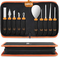 Pumpkin Carving Kit Tools Halloween, Professional Heavy Duty Carving Set, Stainless Steel Double-side Sculpting Tool Carving Kit for Halloween Decoration Jack-O-Lanterns, Gift for Halloween