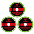 FOXBC 4-1/2 Inch Indestructible Multi-Material Cut Off Disc for Angle Grinders, 7/8" Arbor - 3 Pack