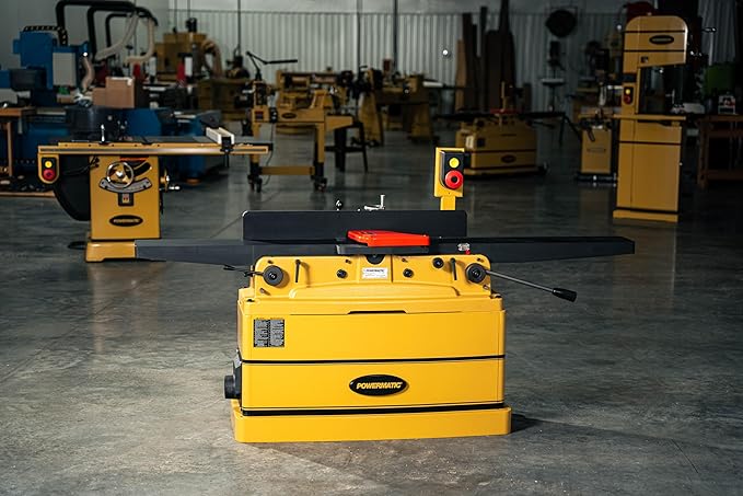 Powermatic ArmorGlide 8-Inch Parallelogram Jointer, Helical Cutterhead, 2 HP, 230V 1Ph (Model PJ-882HHT)