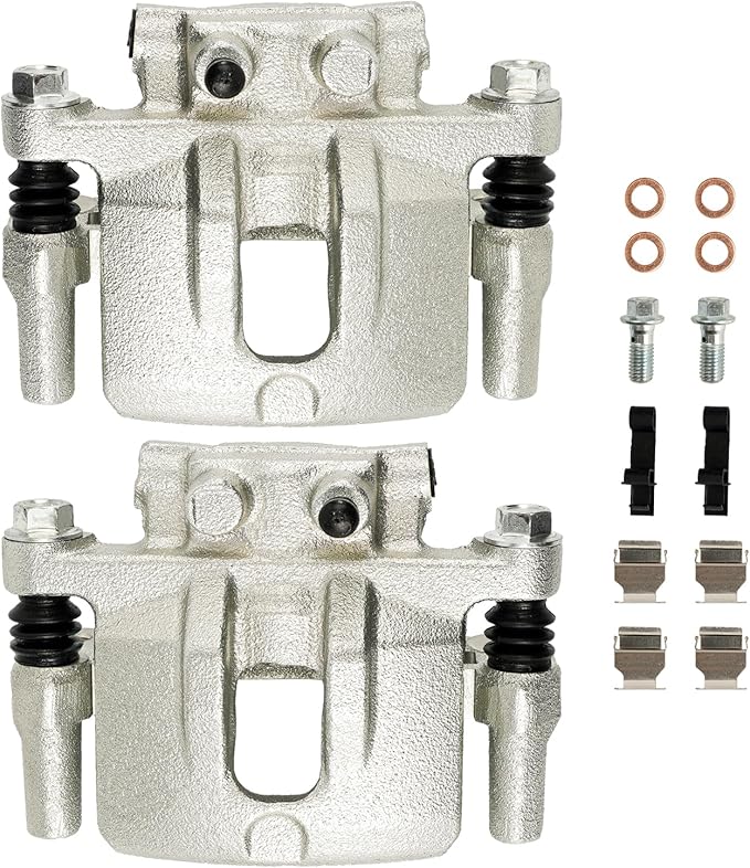 Torchbeam Rear Brake Calipers Set for Jeep 2007-2017 Patriot, Jeep 2007-2017 Compass, Dodge 2008-2014 Avenger, Rear Left and Rear Right Calipers Replace # 18B5038+18B5039