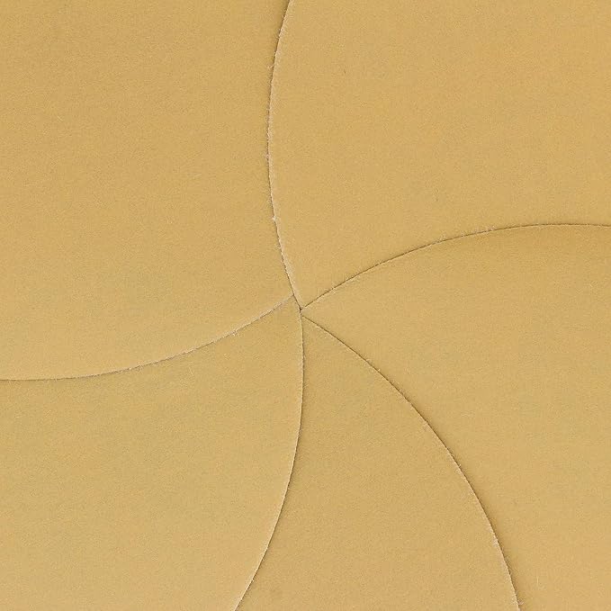 Dura-Gold Premium 800 Grit 6" Gold Sandpaper Discs, No Hole Pattern Dustless, Box of 50, Hook & Loop Backing for DA Sander, Finishing Coarse Sanding Abrasive Automotive Paint, Woodworking Wood, Metal