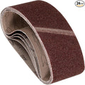 24 Pcs Sanding Belts 3 x 21 Inch 40 Grit Aluminum Oxide Abrasive Sandpaper for Belt Sander Metal Grinding Wood Working Weld Rust Removal