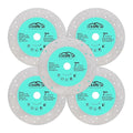 Rock Slab Grinding Disc - 7 inch Glass Cutter Disc(5pcs), Granite Cutting Blade, Diamond Grinder Wheel for Rock Slab, Stone, Tile, Marble, Granite, Glass Diamond Saw Blades