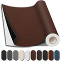 Leather Repair Patch, 17X79 Inch Repair Patch Self Adhesive Waterproof, DIY Large Vinyl Patches for Couches, Furniture, Kitchen Cabinets, Wall （Brown, 17X79 Inch）