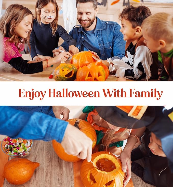 Halloween Pumpkin Carving Kit Case - Complete Pumpkin Carving Set With Saw Pumpkin Carving Knife - Halloween Pumpkin Carving Tools - Multipurpose Pumpkin Kit For Carving Pumpkin And Other Fruits