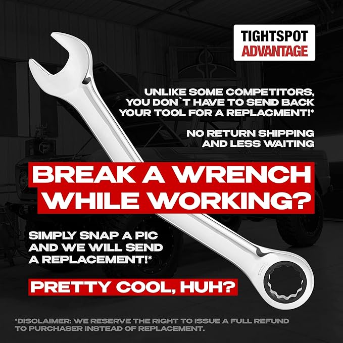 24pc IN/MM TIGHTSPOT Ratcheting Wrench Set - MASTER SET Including Inch & Metric With Quick Access Wrench Organizer - Our standard in combination wrench sets from gear to tip