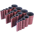 LotFancy 24PCS Spindle Sanding Sleeves, 80 Grit, Aluminum Oxide Abrasive, 4-1/2” Length (4 Each of 1/2”,3/4”,1”,1-1/2”, 2” and 3”
