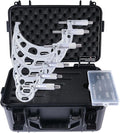 Accusize Industrial Tools 0-150 mm Precision M-Type Metric Outside Micrometer 6 Pc Set, Eg00-9150