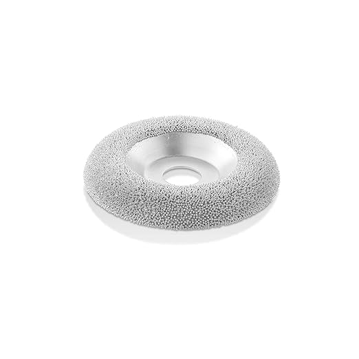 Kutzall Original Shaping Dish - Coarse, 4-1⁄2" (114.3mm) Dia. X 7⁄8" (22.2mm) Bore - Woodworking Angle Grinder Attachment for DeWalt, Bosch, Milwaukee. Abrasive Tungsten Carbide, DW412O390