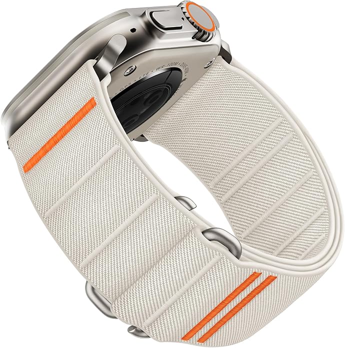 Suitisbest Sport Bands Compatible with Apple Watch Ultra Band 49mm 46mm 45mm 44mm 42mm 38mm 40mm 41mm Men Women, Stretchy Nylon Sport Loop Strap with S-Hook for iWatch Series 10 Ultra SE 9 8 7 6 5 4 3