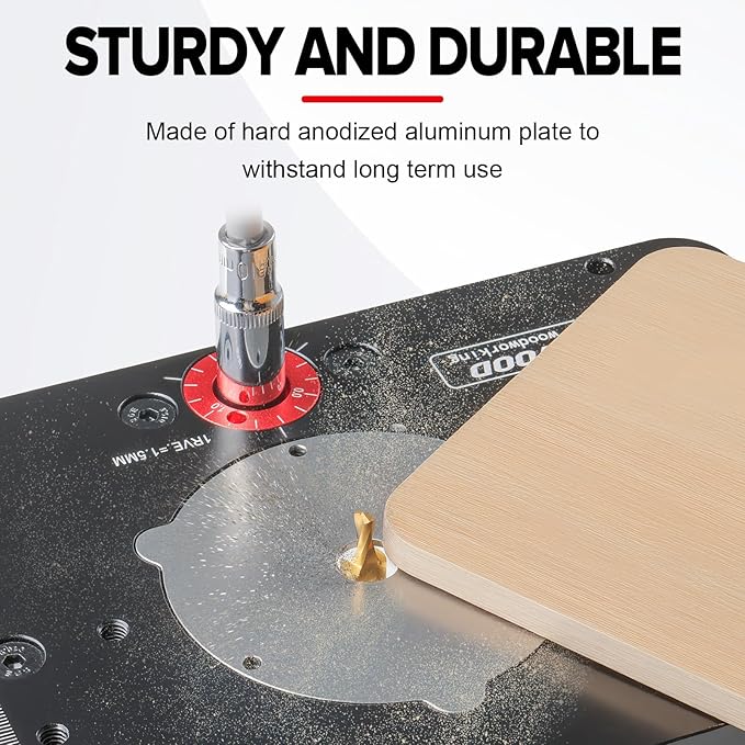 Router Lift, Precision Router Table Lift System, Durable Router Table Insert Plate, Router Lifts for Woodworking for 69mm Diameter Motors
