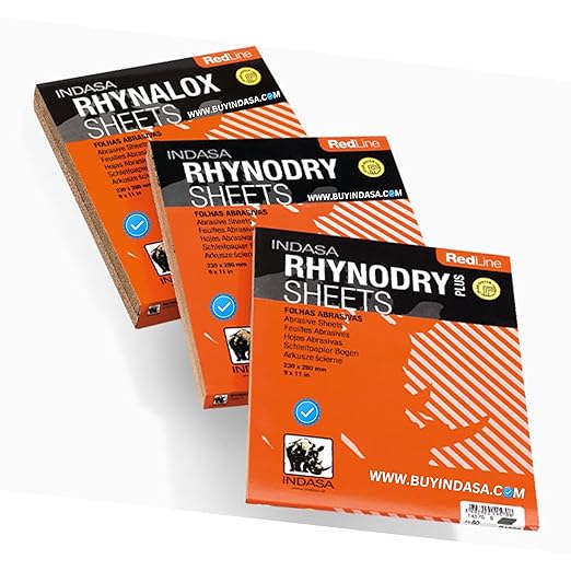 Buy Indasa Red Line Rhynodry Heavy Duty Sanding Sheets, 5 Series | Grit 60