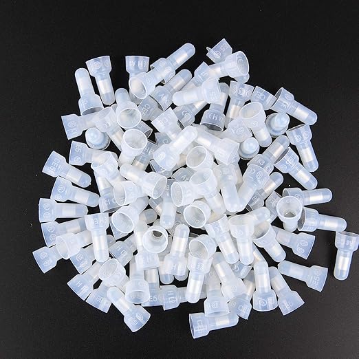 Nilight - 50036R Closed End Crimp Terminal 300 pcs 22-16/16-14/12-10 Gauge Nylon Wire Connector Kit,2 Years Warranty