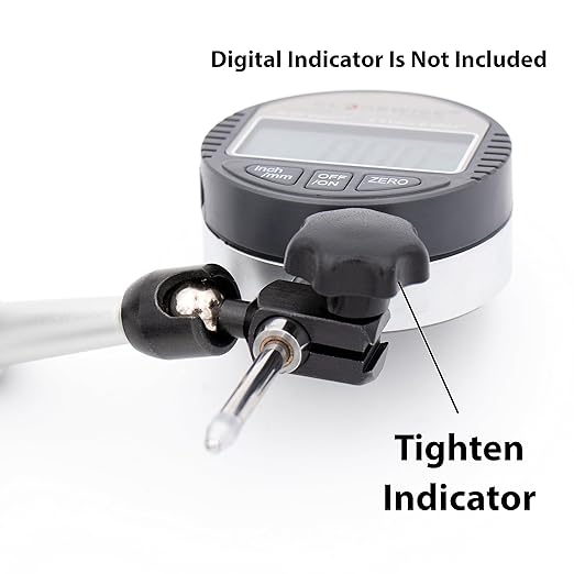Clockwise Tools Mini Magnetic Base, MGBR-03, Magnetic Stand for Digital Dial Indicators, 88lbs Max Pull