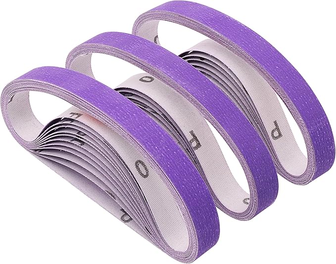 1/2 x 12 Inch Replacement Belts for Work Sharp, 30 Pcs 400 Medium Grit Knife Sharpener Sanding Belts Kit for Official Work Sharp (WSKTS & WSKTS-KT/Mk.1 & Mk.2) Knife & Tool Sharpener