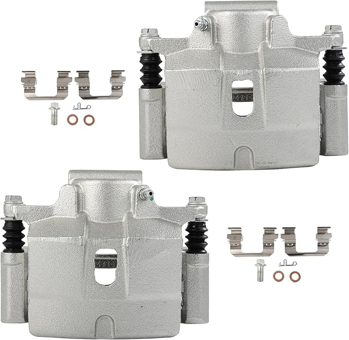 cciyu Front Left & Right Brake Calipers Assembly w/Bracket 18B5422 18B5423 2015 2016 For Chrysler For 200,2013 2014 2015 2016 For Dodge For Dart