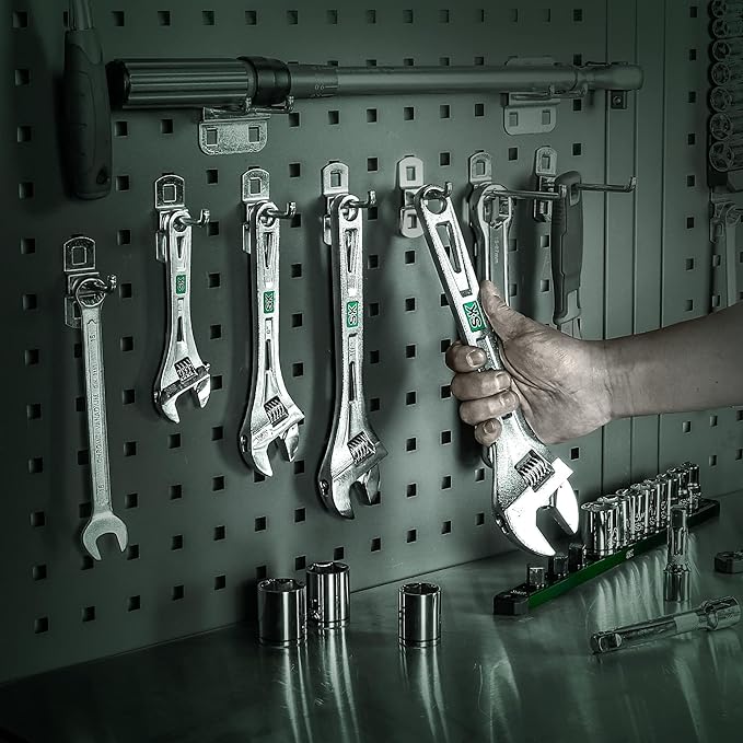 SK 12-Inch Adjustable Wrench, 1-1/2" Jaw Capacity, Cr-V Steel, SAE&Metric Scales