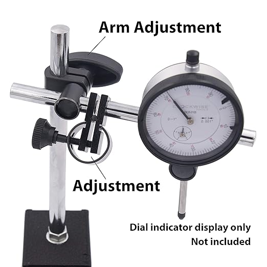 Clockwise Tools MGBR-02 Magnetic Base Stand for Digital Dial Indicator Gauge 176lbs Max Pull