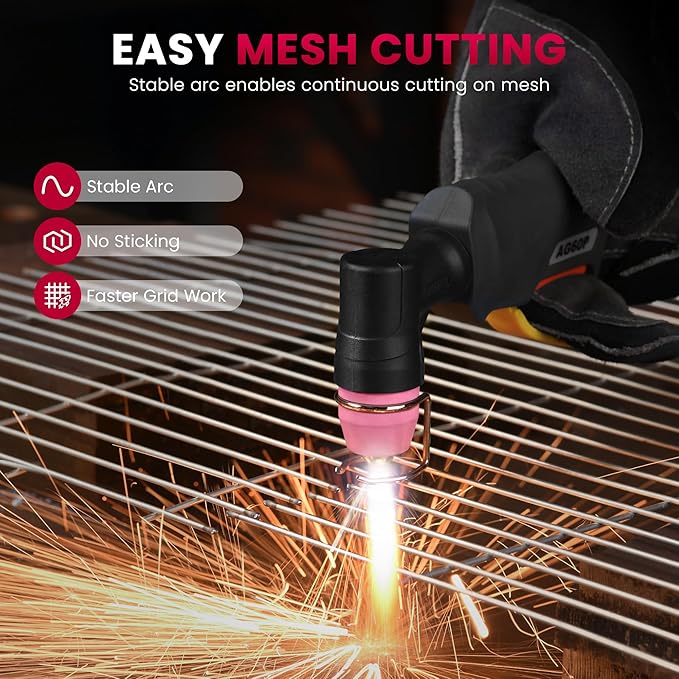 Plasma Cutter, [Pilot Arc][Large LED Display][Air Sensor] 50A bestarc Plasma Cutter Machine 110/220V Dual Voltage, 1/2 Inch Clean Cut 4/5 Inch Max Cut, Post Flow Mesh, 2T/4T for Beginners DIY