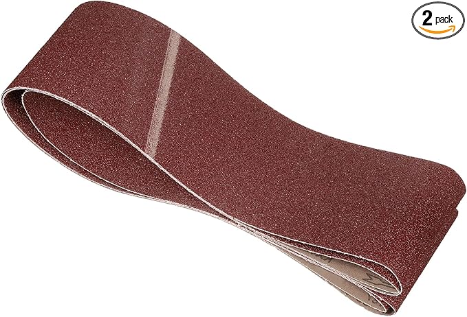 2 Pcs Sanding Belts 6 x 80 Inch 36 Grit Aluminum Oxide Abrasive Sandpaper for Belt Sander Metal Grinding Wood Working Weld Rust Removal