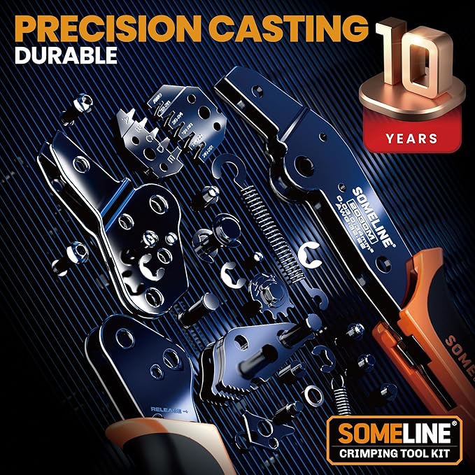 SOMELINE Crimp Tool Connector Kit, 30 Types, 32-20 AWG Crimper, JST-PH 2.0mm/XH 2.5mm/Du Pont 2.54mm Connector kit, Crimping Pliers for JST, Du pont, KF2510, Molex, TE Series