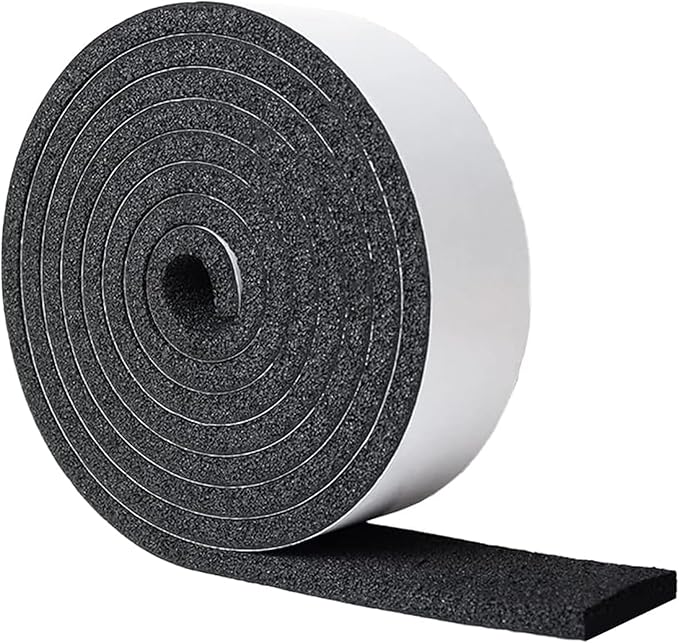 DOBTIM Pipe Insulation Foam Wrap Tape, Self Adhesive with High Resilience for Pipe Insulation Wrap 13 Ft x 3 Inch Wide x 1/2 Inch Thick