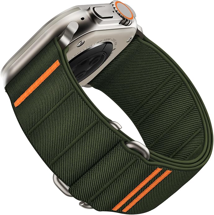 Suitisbest Sport Bands Compatible with Apple Watch Ultra Band 49mm 46mm 45mm 44mm 42mm 38mm 40mm 41mm Men Women, Stretchy Nylon Sport Loop Strap with S-Hook for iWatch Series 10 Ultra SE 9 8 7 6 5 4 3