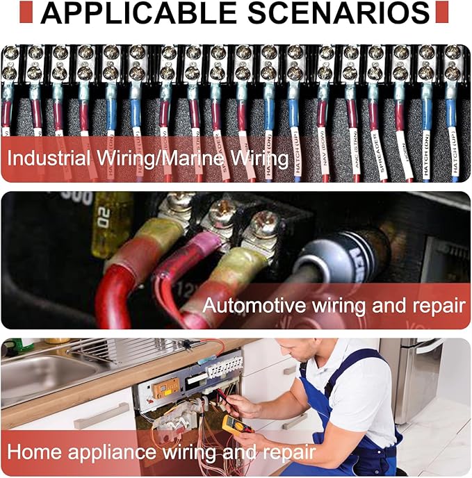 Crimping Tool For Heat Shrink Connectors- Perfect for Home, Boat and Automotive Wiring-Ratcheting Wire Crimpers,Works with AWG20-10 Waterproof Connectors