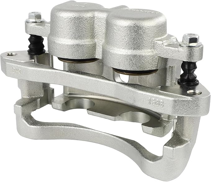SCITOO 18B4814 18B4815 Rear Left & Right Disc Brake Calipers w/Bracket Fit For Chev For Silverado 3500 2001-2006,For GMC For Sierra 3500 HD 2007-2010, Double Pistons