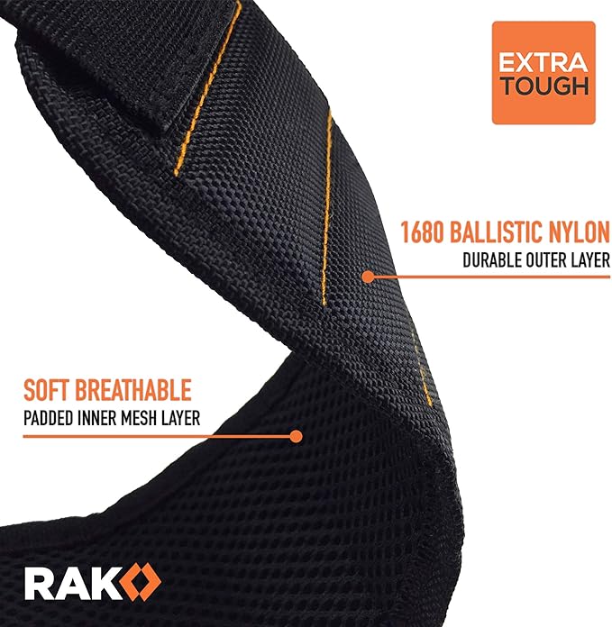RAK Magnetic Wristband for Holding Screws, Nails, Drill Bits for Men - Premium Nylon with Lightweight Powerful Magnets, Magnetic Wristband for Tools, Gifts for Dad, Husband, Grandpa, Handyman