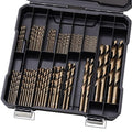 Cobalt Drill Bits Set for Hardened Metal and Stainless Steel, 101Pcs 1/16"-1/2" M35 HSS Twist Jobber Metal Drill Bits, with Index Storage Case
