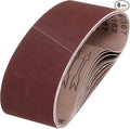 HARFINGTON 3 x 21 Inch Sanding Belts, 8 Pcs 320 Grits Aluminum Oxide Abrasive Belt Sander File Belt for Woodworking, Metal Polishing, Knife Sharpener