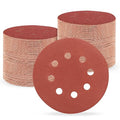 5 Inch 8 Hole Sanding Discs, 150 PCS 180 Grit Hook and Loop Sandpaper, Round Aluminum Oxide Sand Paper Discs for Random Orbital Sander