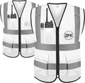 TICONN Reflective Safety Vest High Visibility Class II Mesh Vest for Women & Men Meets ANSI Standards