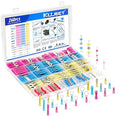 Kuject 260PCS Heat Shrink Wire Connectors, Multipurpose Electrical Wire Connectors Kit, Waterproof Solder Seal Terminal Connectors, Insulated Spade Crimp Ring Butt Splice Connectors for Marine Truck