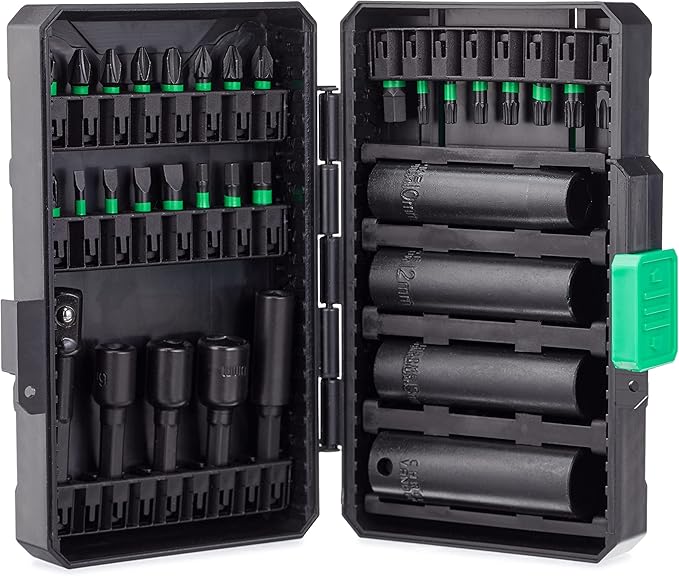 Amazon Basics Impact Driver Bit Set, 33-Piece Screwdriver (Previously Denali brand)