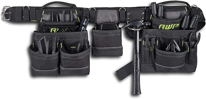 AWP Tool Belt, Tool Rig, Durable, Premium Tool Belt Organizer