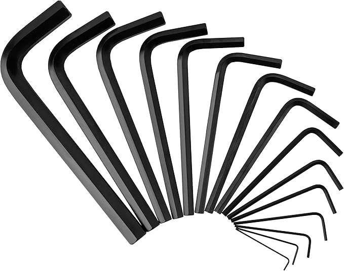 EPAuto Allen Key Set Hex Key Wrench Set, 30-Pieces (0.028-3/8 inch,0.7-10mm)