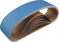 10-Piece 4 x 36 Inch 150 Grit Zirconia Sanding Belts, Heavy Duty Long-lasting Sanding Bands for Belt Sander, Rust Paint Removal, Wood Metal Grinding and Finishing