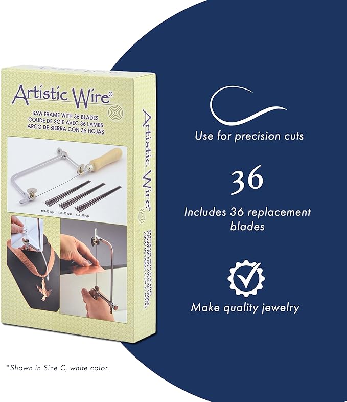Artistic Wire Jewelers Saw Replacement Blades - Size 1/0, 144 Pieces, Ideal for Jewelers, Silversmiths, and Hobbyworkers - Essential Jewelry Saw and Jewelers Tools for Crafting