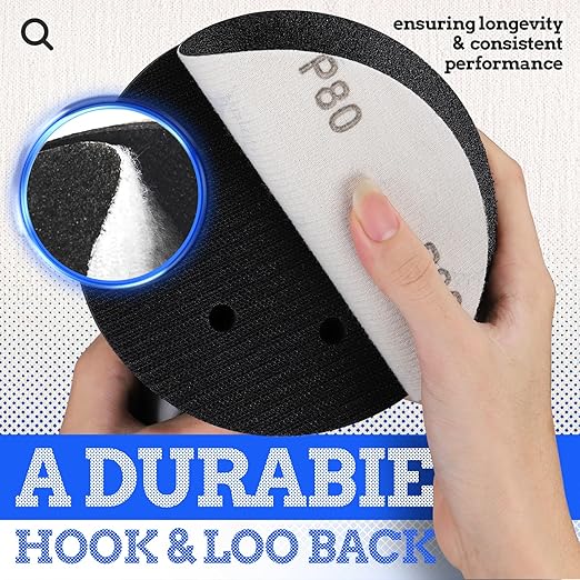 20PCS 6 inch Silicon Carbide Sanding Discs 10000 Grit, Wet Dry Orbital Sander Hook and Loop Sandpaper Disc Ultra Fine Grit, Best for Metal,Automotive Precision Polishing