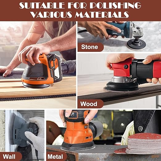 600 Grit Mouse Sander Sandpaper, Jamiikury 5 Hole Detail Sander Sandpaper Palm Sander Paper Mouse Sanding Pads Hook and Loop Sanding Sheets - Pack of 20