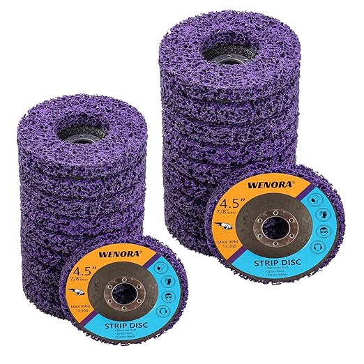 20 Pack Strip Discs Stripping Wheel for Angle Grinder, 4-1/2" x 7/8" Rust Remover Discs, Clean and Remove Paint Coating Rust Welds Oxidation